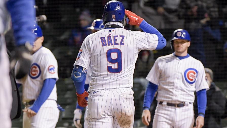 Báez logra grand slam; Cachorros aprovechan errores de Mets