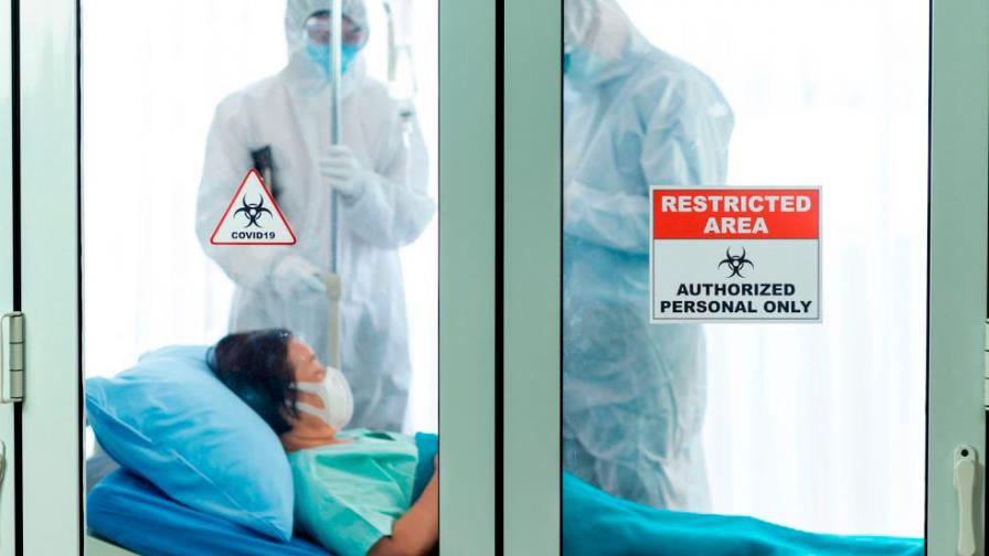 Área COVID-19 de clínica Cruz Jiminian ocupada en su totalidad