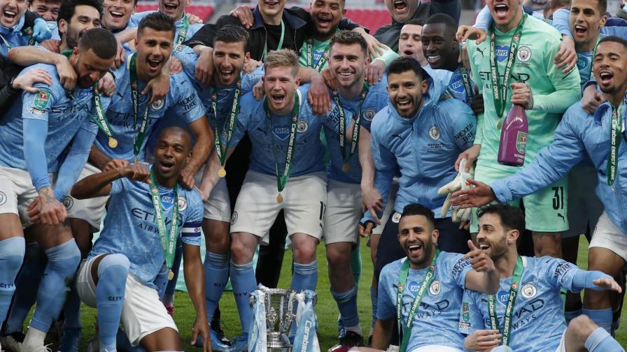 Otra copa para Man City, vence 1-0 a Tottenham en Wembley
