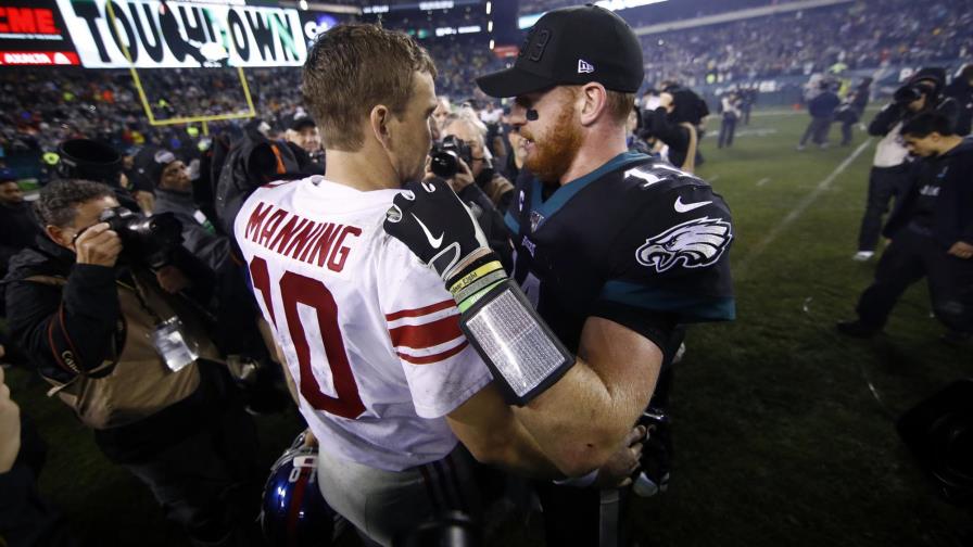 Eagles remontan frente a Manning y superan a Giants