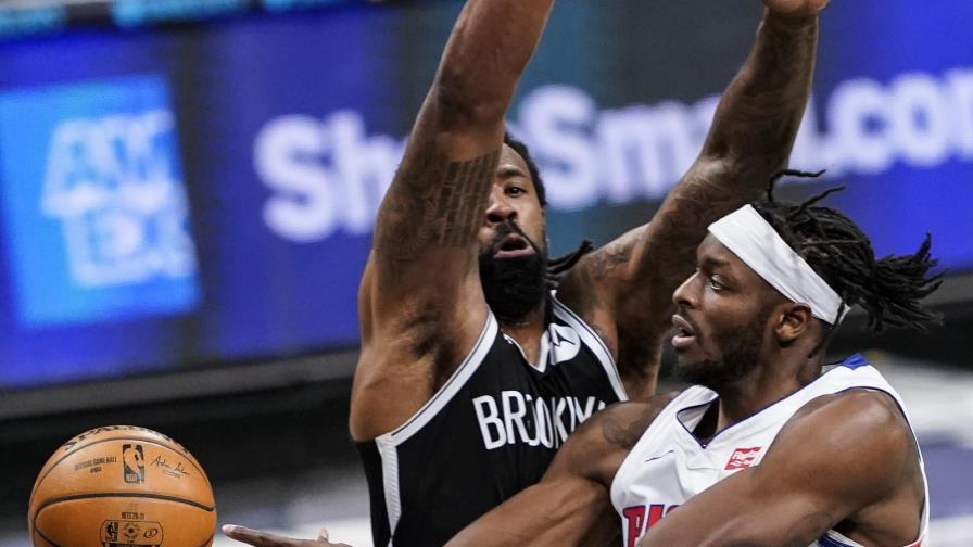 Con 24 puntos de Harden, Nets se imponen 100-95 a Pistons