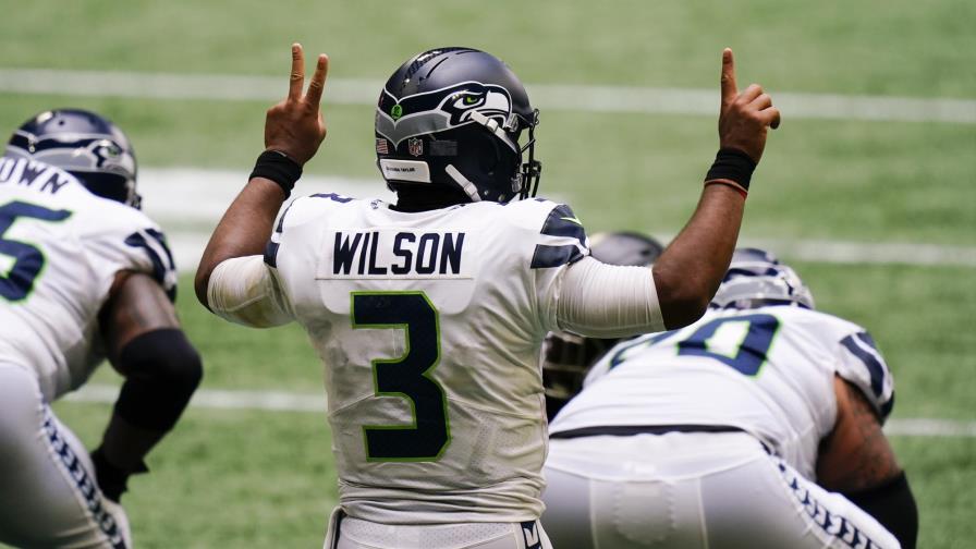 Wilson lanza 4 pases de TD y Seahawks vence 38-25 a Falcons