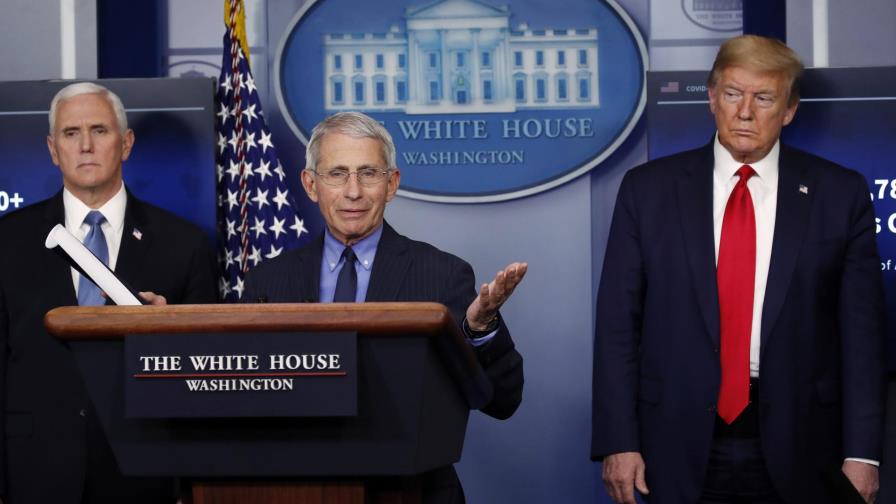 Trump enfrenta riesgo de virus mientras pide “reabrir” EEUU
