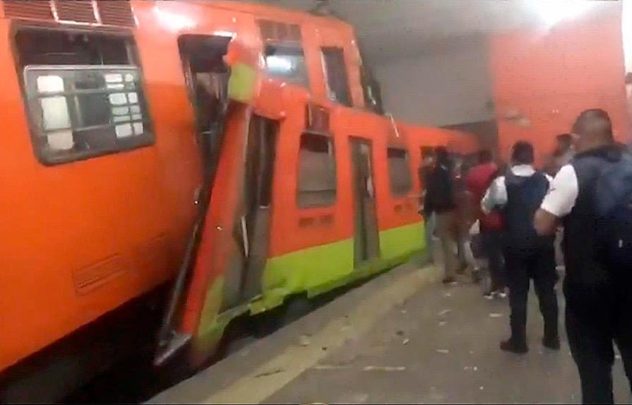 Choque de trenes del metro de Ciudad de México deja un muerto y 41 heridos