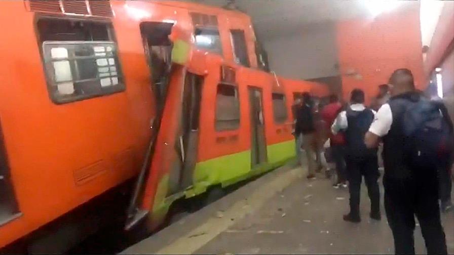 Choque de trenes del metro de Ciudad de México deja un muerto y 41 heridos