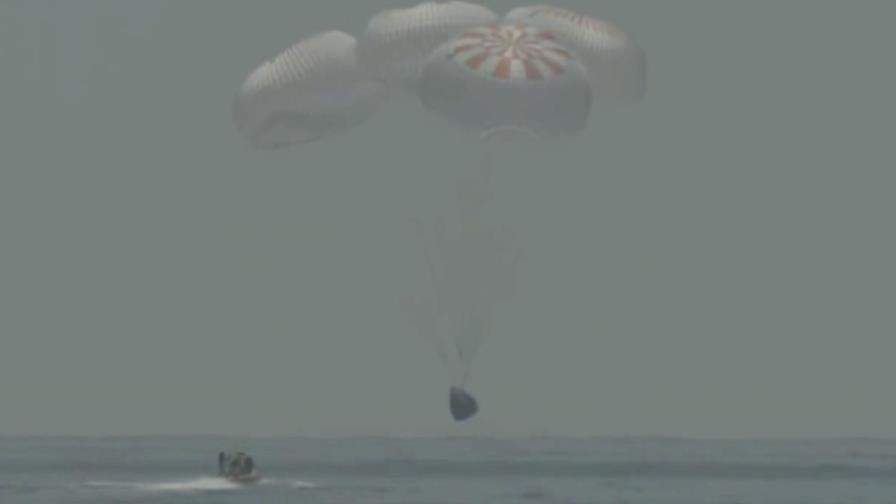 Regresan astronautas tras vuelo de prueba de SpaceX Regresan astronautas tras vuelo de prueba de SpaceX