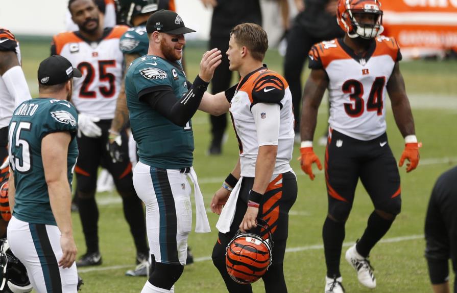 Eagles y Bengals empatan y siguen sin ganar en la campaña