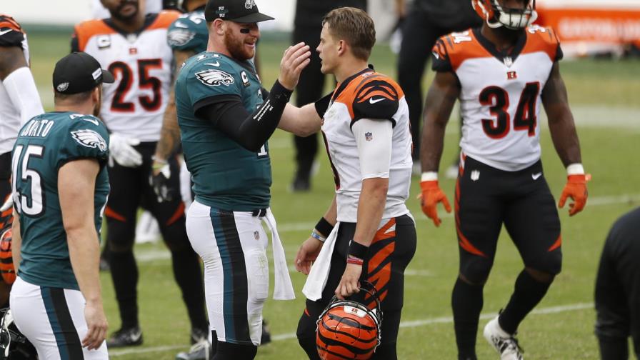 Eagles y Bengals empatan y siguen sin ganar en la campaña