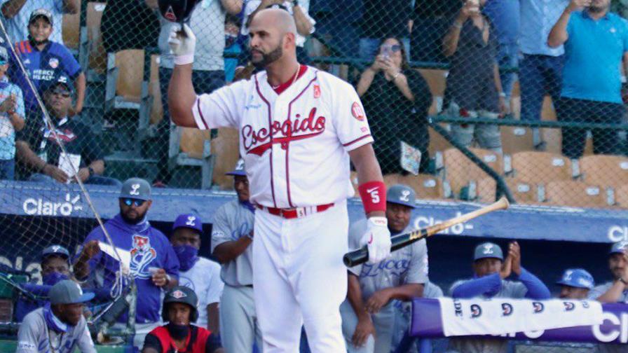 Albert Pujols debutó con rodado al lanzador ante el Licey 