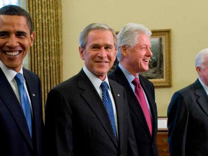 Obama, Bush, Clinton y Carter exhortan a vacunarse de COVID-19