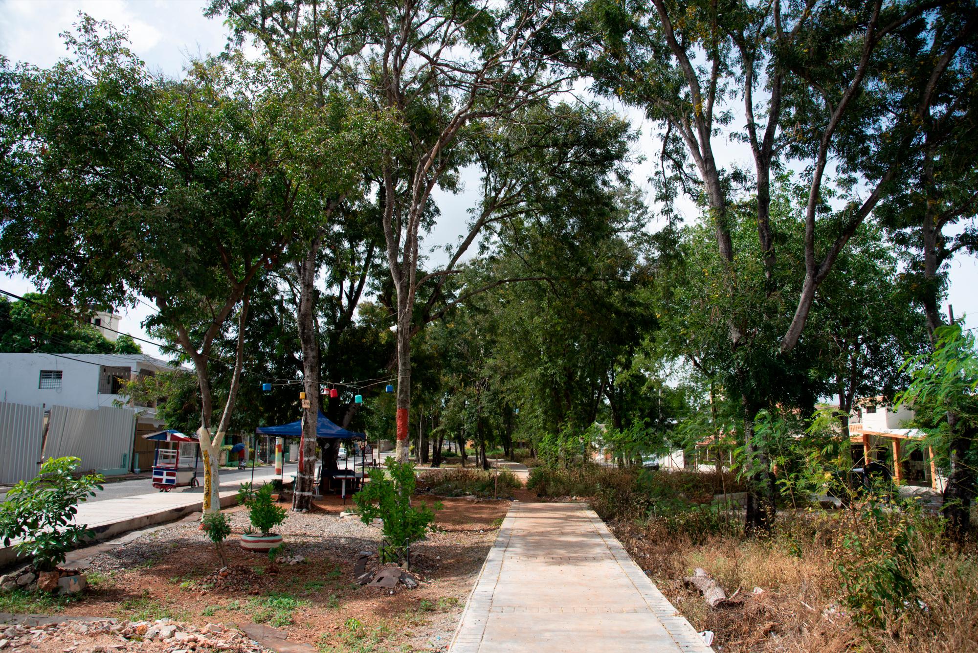 Parte de la infraestructura vial del parque.