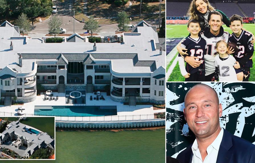 Derek Jeter vende en US$22,5 millones la casa donde vive alquilado Tom Brady