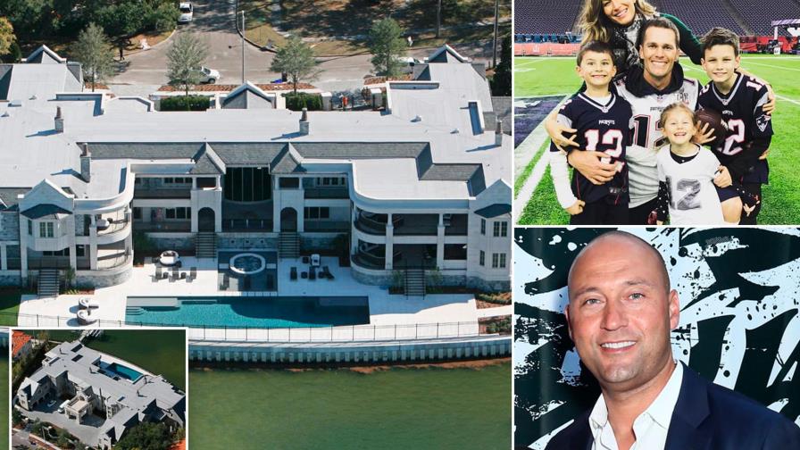 Derek Jeter vende en US$22,5 millones la casa donde vive alquilado Tom Brady