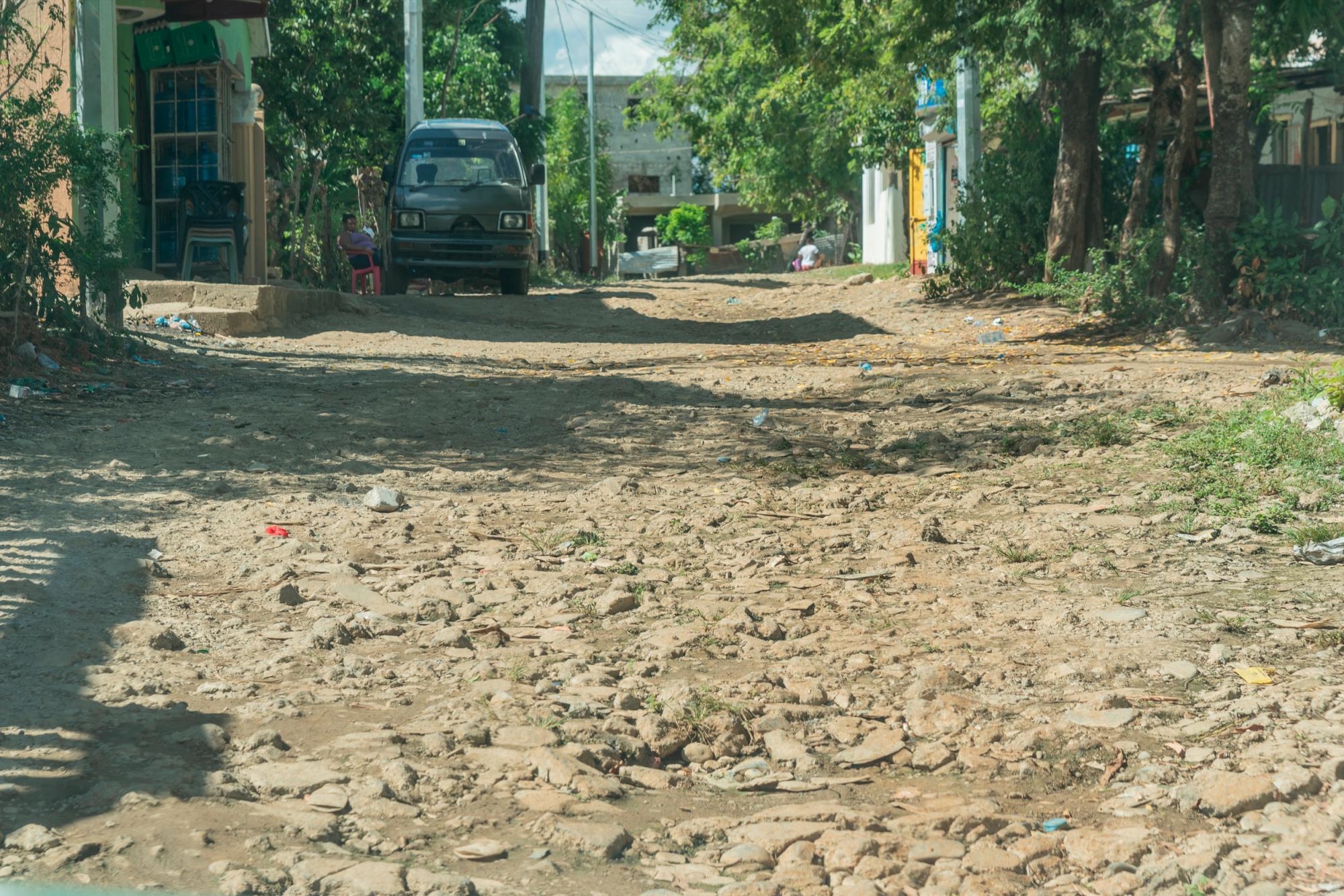 Muchas de las calles del sector están en estas condiciones.