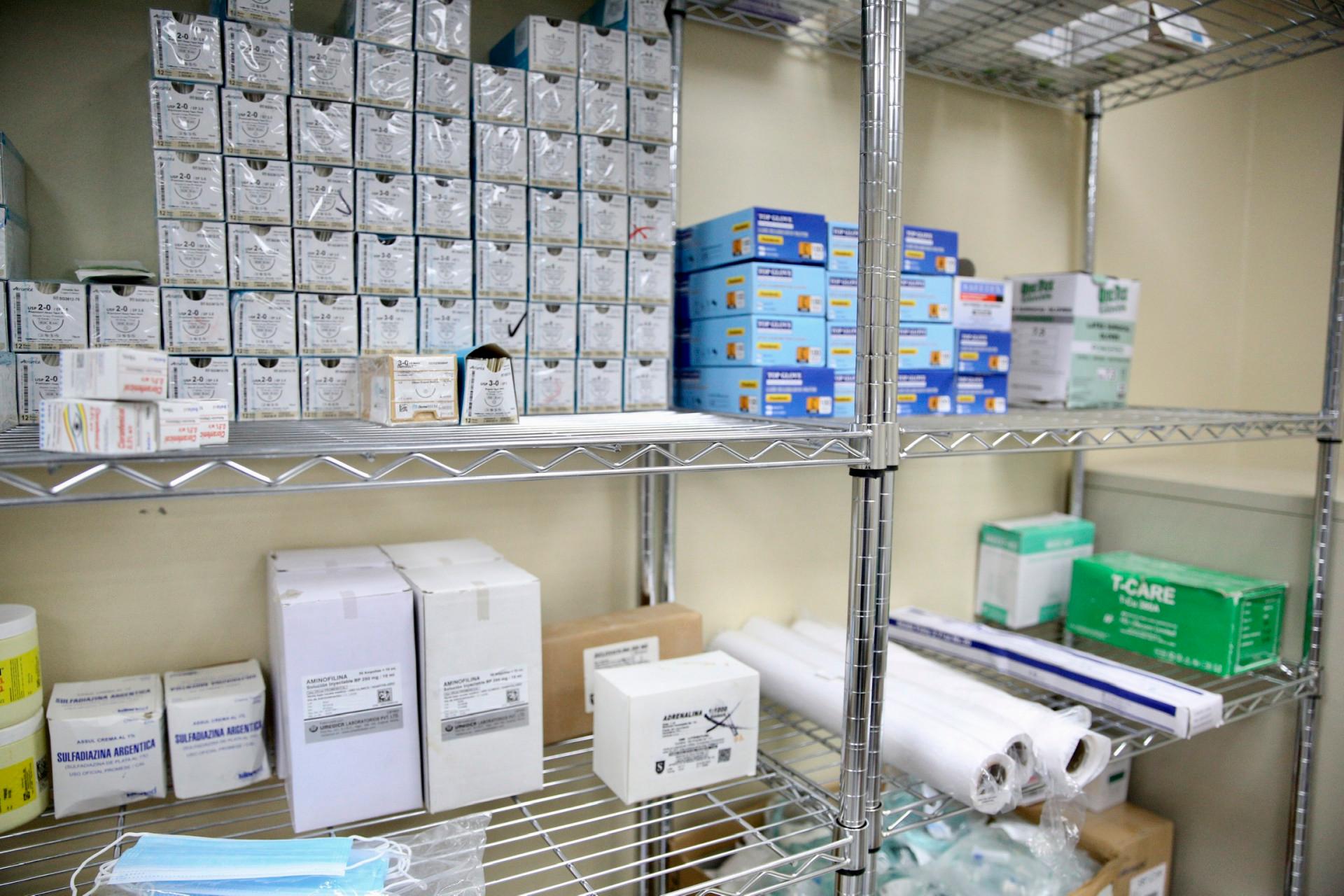 Vista interior del centro de salud.