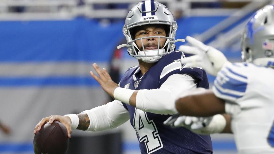 Con un gran día de Prescott, Dallas vence 35-27 a Detroit Con un gran día de Prescott, Dallas vence 35-27 a Detroit