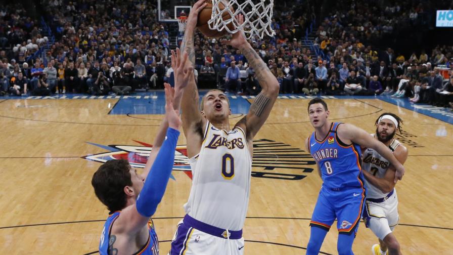 Sin LeBron y Davis, Lakers vencen al Thunder