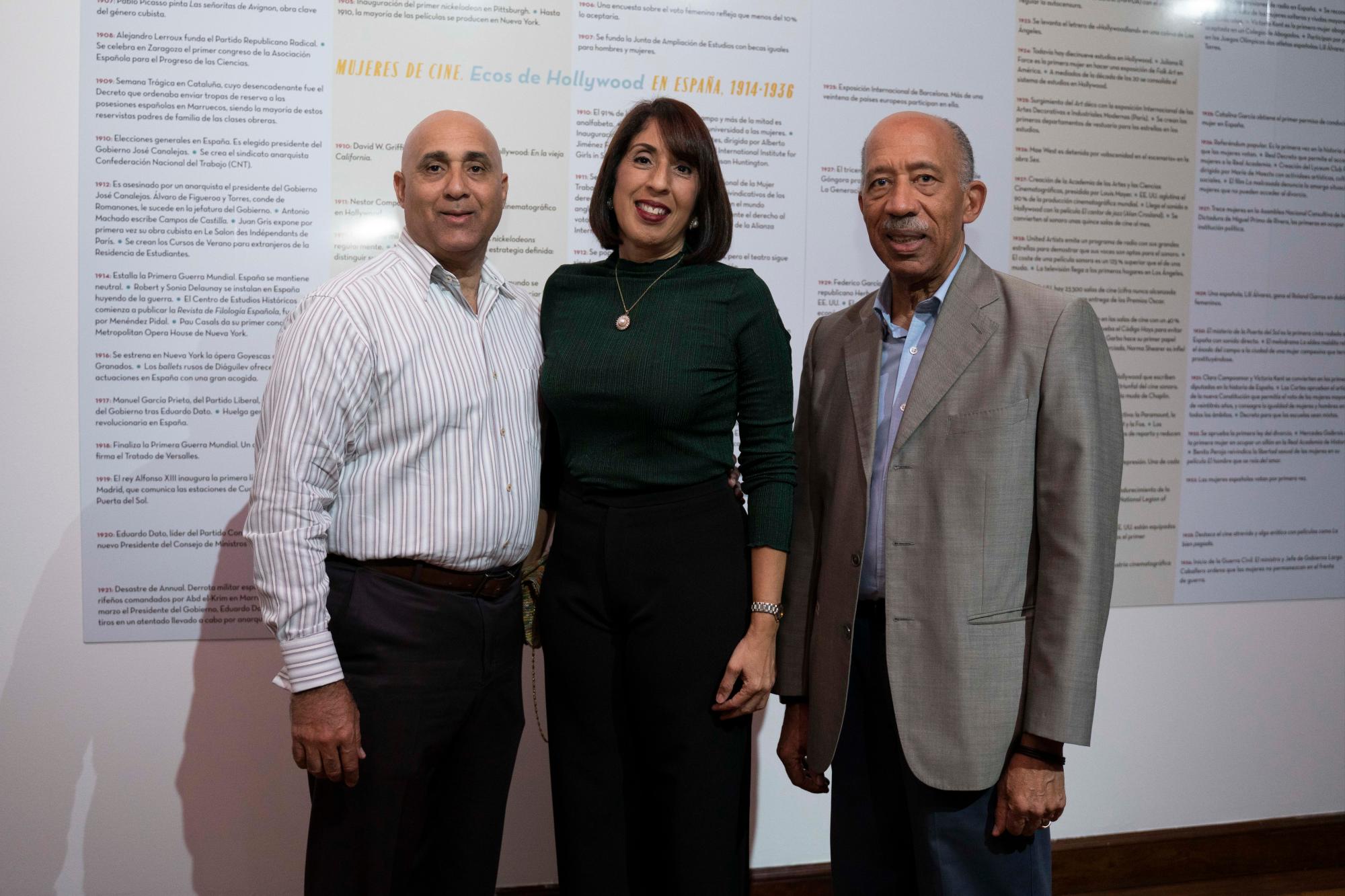 Víctor Mercedes, Angélica de Mercedes y José María Heredia.