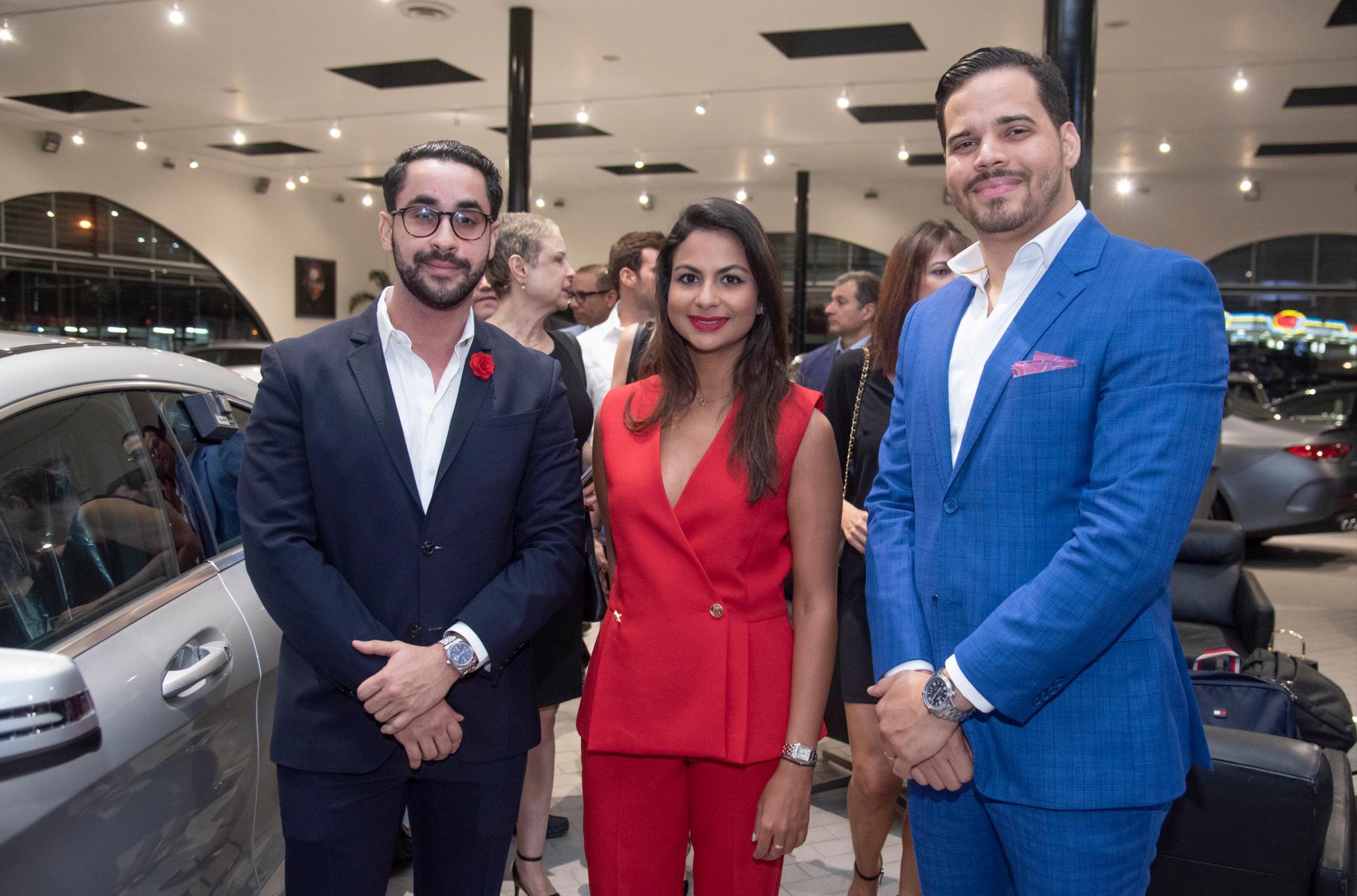 Gustavo Pou, Fatima Santana y Jean Carlos Peña.
