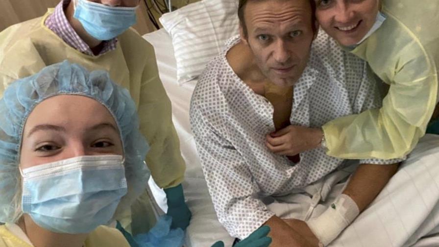 Hallan restos de Novichok donde se hospedó Navalny