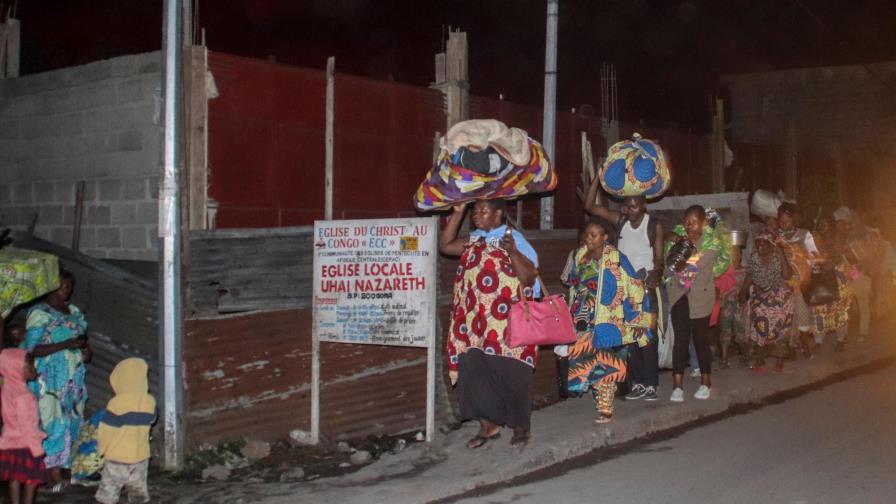 Lava de volcán en el Congo destruye viviendas