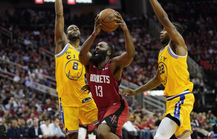 James Harden anota 36 puntos y Rockets hunden más a Warriors