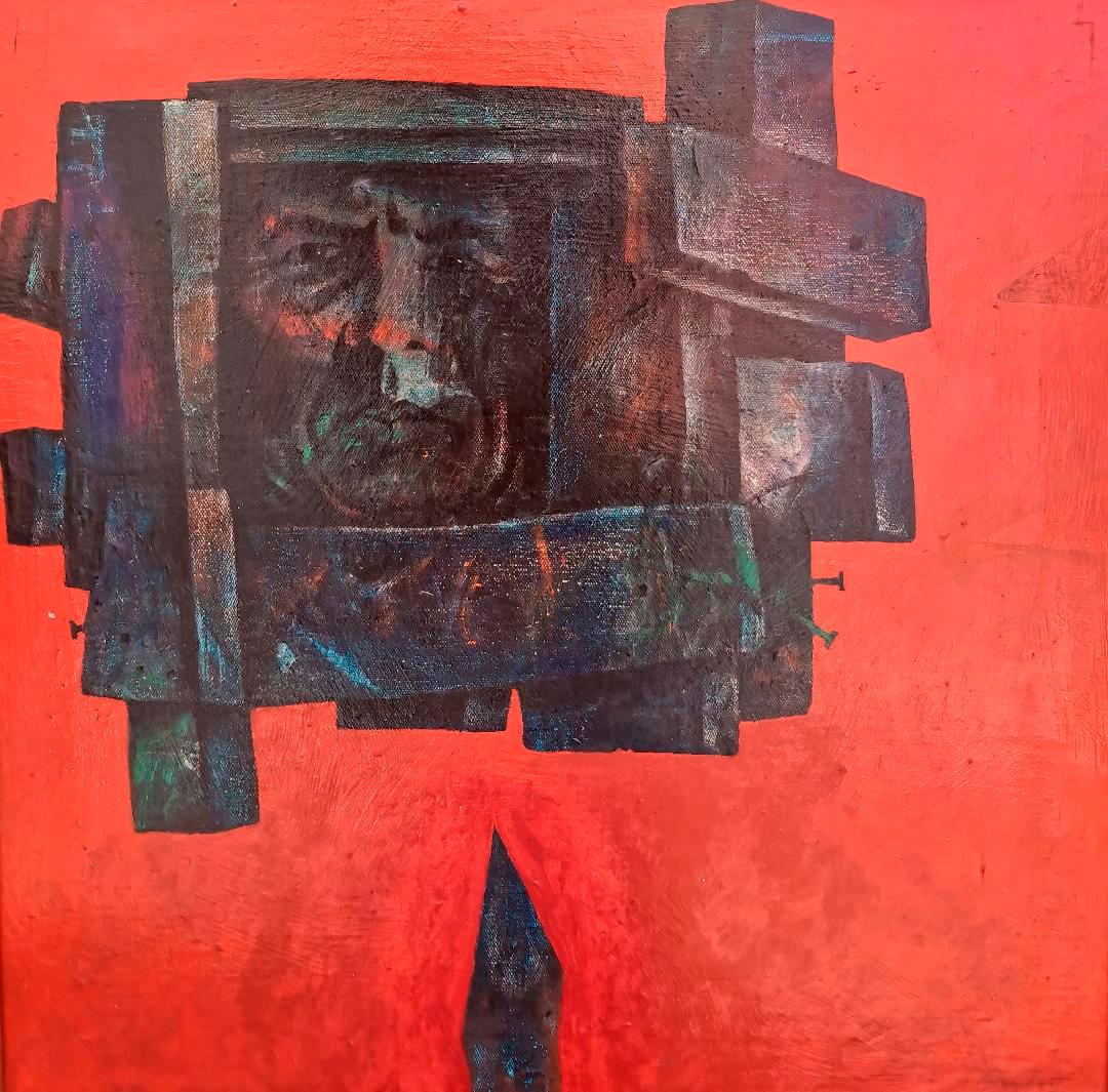 Autorretrato del maestro Ramón Oviedo.