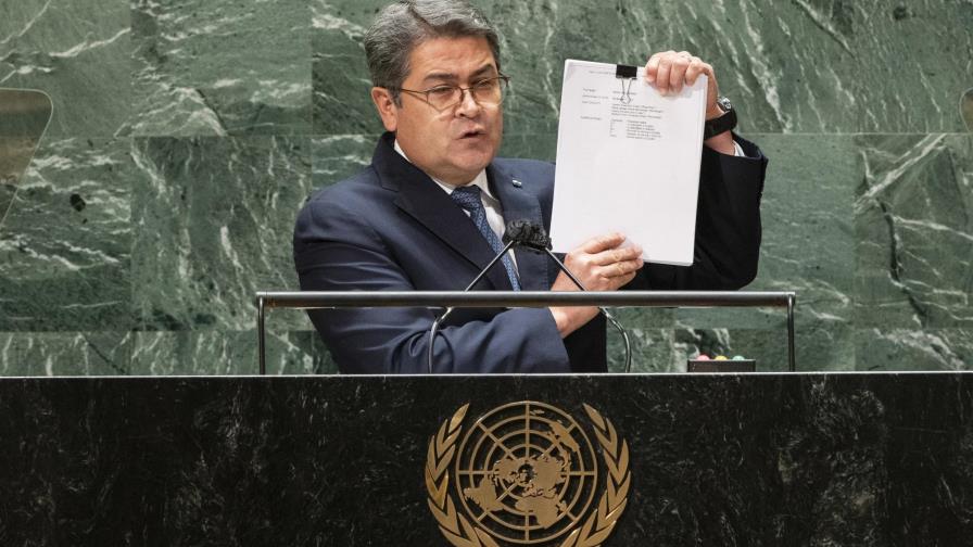 Presidente hondureño niega ante ONU señalamientos por drogas