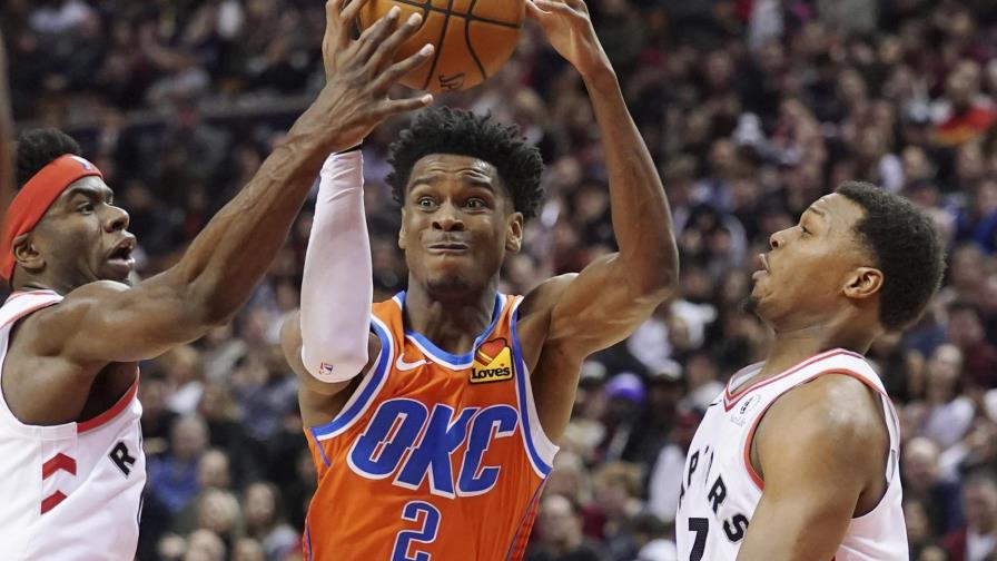 Gilgeous-Alexander anota 32; Thunder supera a Raptors Gilgeous-Alexander anota 32; Thunder supera a Raptors