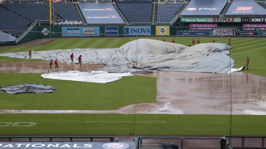 Suspenden por lluvia Orioles-Nacionales en el 6to inning