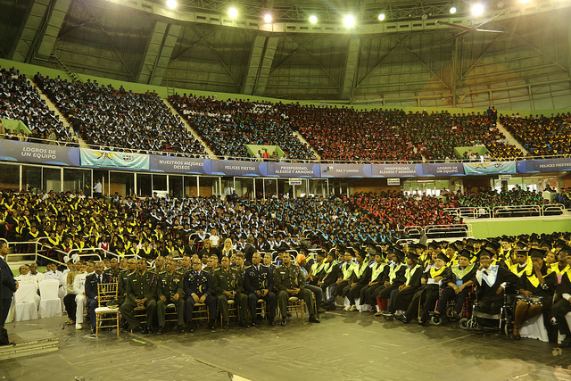 Parte de los graduados.
