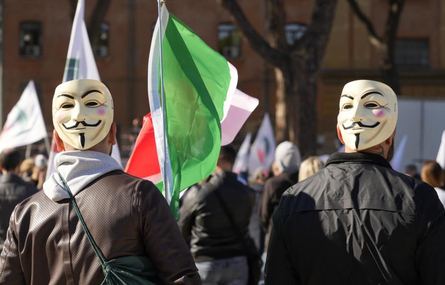 Protestas en Italia contra pases de salud en los trabajos