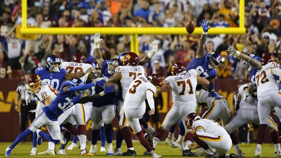 Con gol de campo agónico, Washington supera a Giants