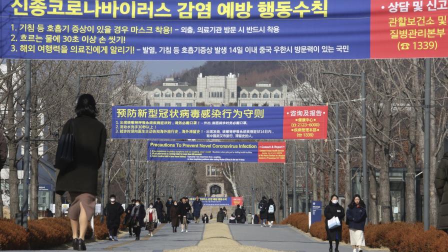Corea del Sur reporta 1ra muerte por coronavirus