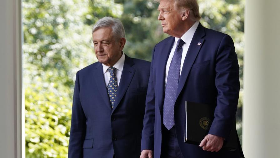 Trump y López Obrador evitan el tema del muro