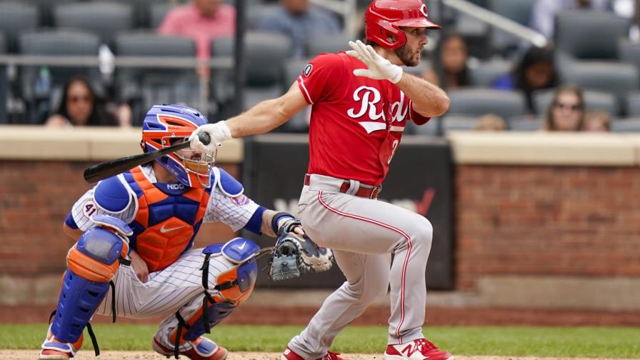 Schrock suple a Votto y Rojos apabullan 7-1 a Mets