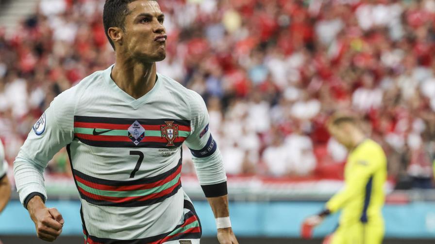 Cristiano fija marca europea y Portugal vence 3-0 a Hungría
