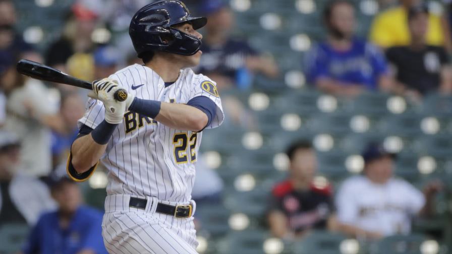 Yelich y Narváez aportan jonrones a victoria de Cerveceros