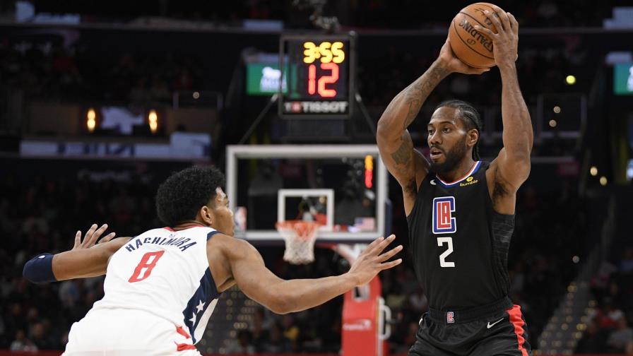 Leonard y Harrell comandan a Clippers a triunfo ante Wizards