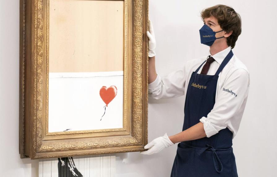 Banksy triturado se subasta por millones en Londres