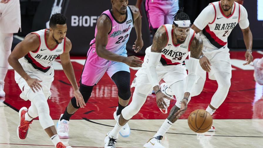 Adebayo anota 22 puntos y el Heat derrota a Blazers 107-98