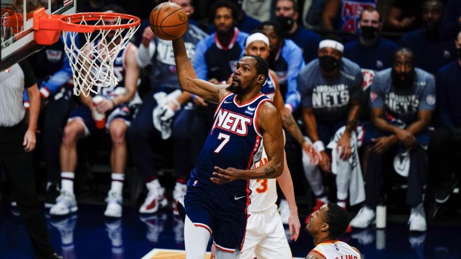 Nets encestan 22 triples en triunfo sobre Hawks