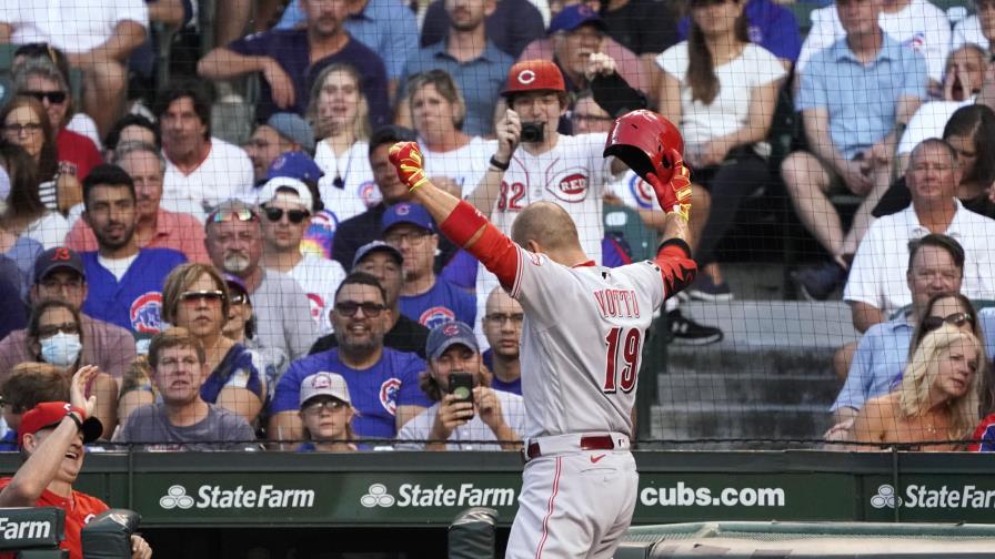 Votto luce al bate; Rojos aprovechan mala racha de Cachorros Votto luce al bate; Rojos aprovechan mala racha de Cachorros
