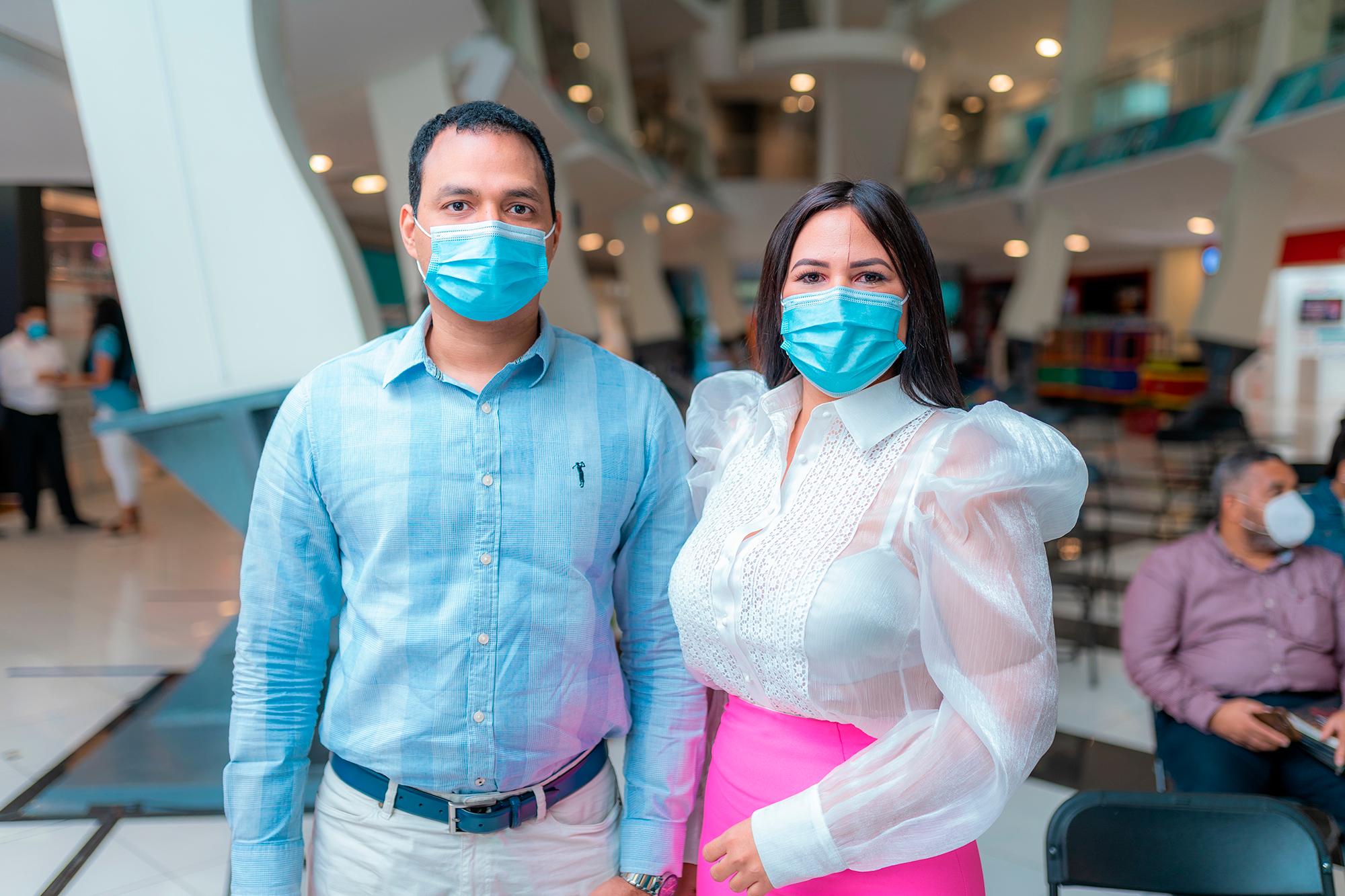 Jorge Jiménez y Stefanny Aristy. 