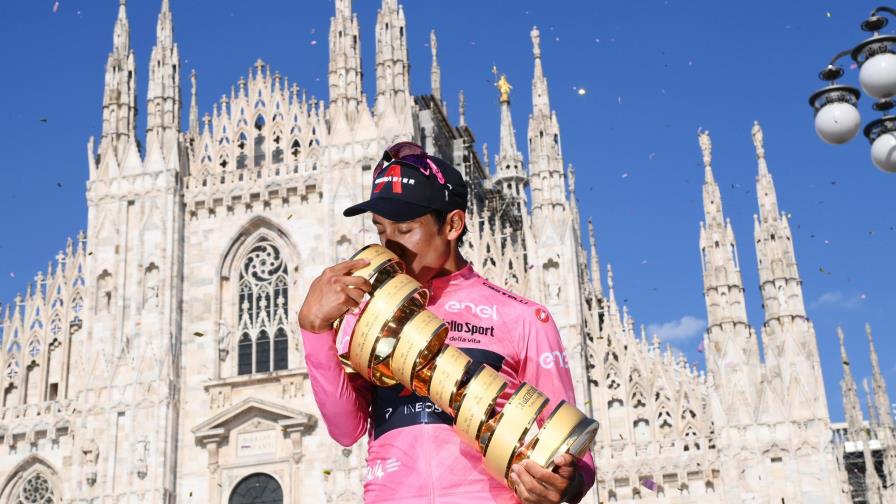 Ciclista colombiano Egan Bernal gana el Giro de Italia