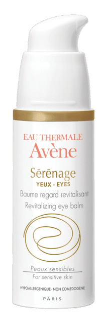 Avène Sèrènage ojos. Este bálsamo redensifica la piel del contorno de los ojos gracias a sus fragmentos de Ácido Hialurónico. Tensa los párpados y atenúa las ojeras. 