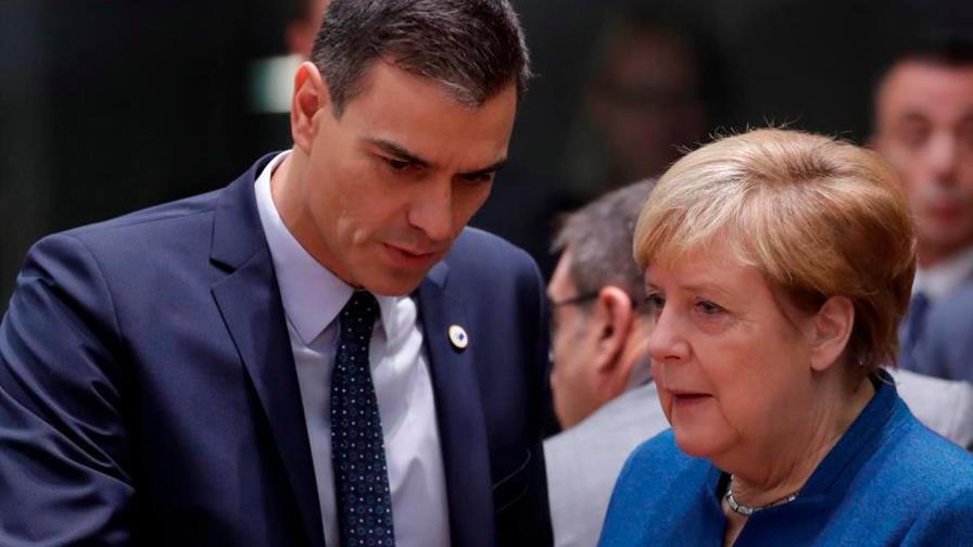 Sánchez, Merkel y Macron proponen a la UE medidas para afrontar pandemias Sánchez, Merkel y Macron proponen a la UE medidas para afrontar pandemias