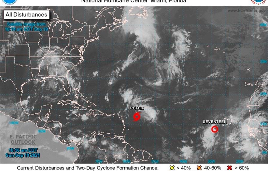 Tormenta tropical Peter se degrada en depresión al norte de Puerto Rico