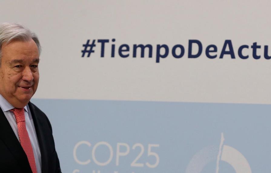 La ONU urge en Madrid actuar por el clima ante inminente punto de no retorno