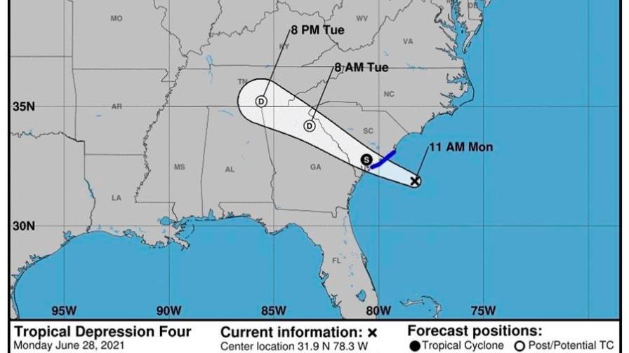 Se forma la cuarta depresión tropical de la temporada en la cuenca atlántica